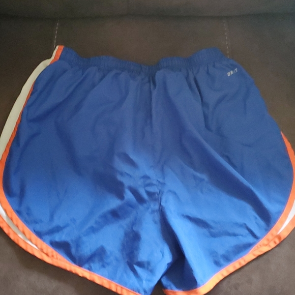 Dri-fit Nike shorts. Blue, orange and white - Picture 2 of 2